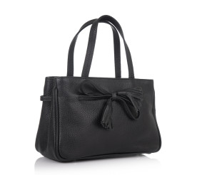 Кожаная женская сумка Virginia Conti (Италия) черная VC1721black