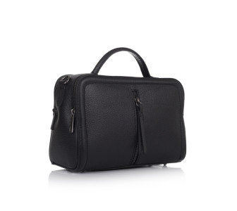 Кожаная женская сумка Virginia Conti (Италия) черная VC1728black Кожаная женская сумка Virginia Conti (Италия) черная VC1728black