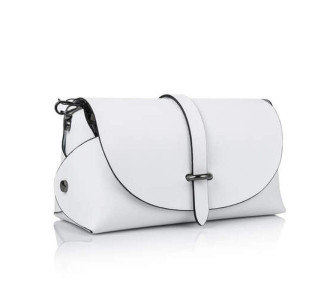 Кожаная женская сумка Virginia Conti (Италия) белая VC17318white