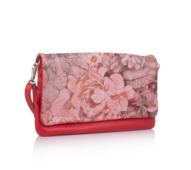 Кожаная женская сумка Virginia Conti (Италия) красная VC1784red