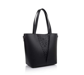 Кожаная женская сумка Virginia Conti (Италия) черная VC1792black