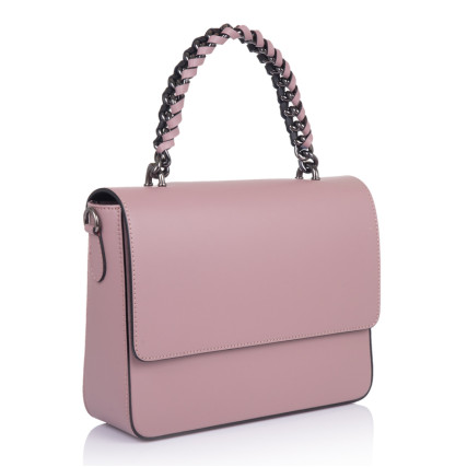 Кожаная женская сумка Virginia Conti (Италия) лиловая VC01815lilac – Фото 1