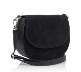 Кожаная женская сумка Virginia Conti (Италия) черная VC1907black