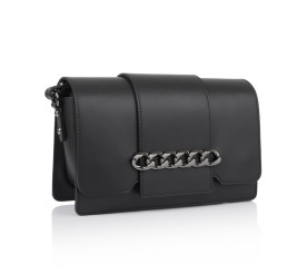 Кожаная женская сумка Virginia Conti (Италия) черная VC2009black