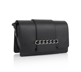 Кожаная женская сумка Virginia Conti (Италия) черная VC2009black