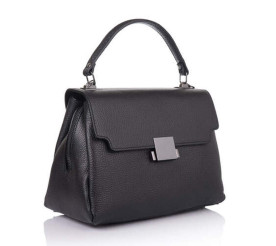 Кожаная женская сумка Virginia Conti (Италия) черная VC2100black