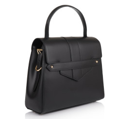 Кожаная женская сумка Virginia Conti (Италия) черная VC2224black