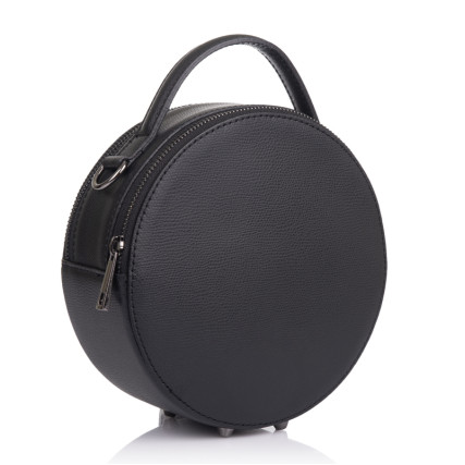Кожаная женская сумка Virginia Conti (Италия) черная VC2247black – Фото 1