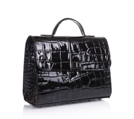 Кожаная женская сумка Virginia Conti (Италия) черная VC2522black