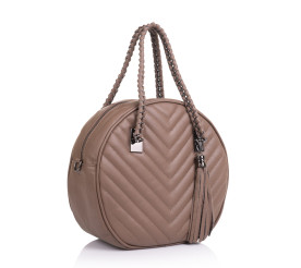 Кожаная женская сумка Virginia Conti (Италия) тауп VC2536taupe