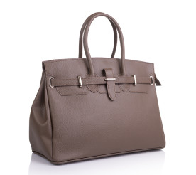 Кожаная женская сумка Virginia Conti (Италия) темный тауп VC2559dtaupe