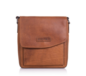 Кожаная сумка-мессенджер Hill Burry (Германия) рыжая VC3397_100182HBorange