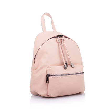 Женский розовый кожаный рюкзак Virginia Conti (Италия) розовый VC8300pink – Фото 1
