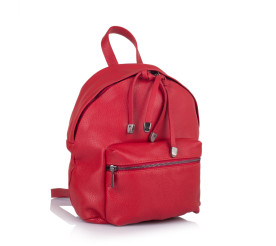 Женский кожаный рюкзак Virginia Conti (Италия) красный VC8300red