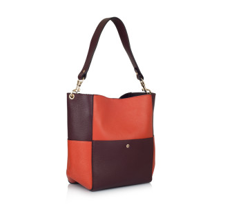 Кожаная женская сумка Virginia Conti (Италия) бордовая VC8820bordo