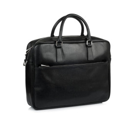 Мужской кожаный портфель Virginia Conti (Италия) черный VCM01381black