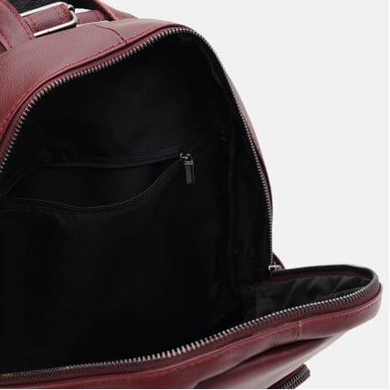 Женский кожаный рюкзак Borsa Leather бордовый k110086w-bordo