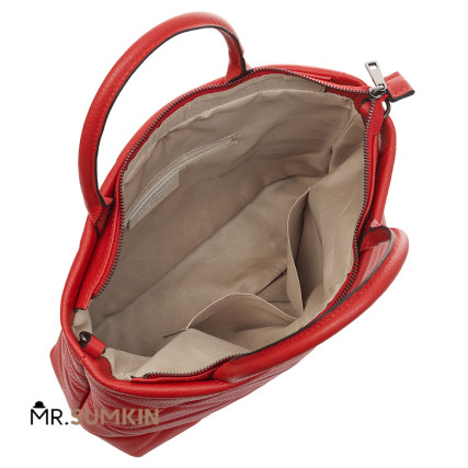 Кожаная женская красная сумка Virginia Conti (Италия) VC03153_fred