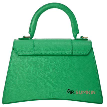 Кожаная женская зеленая сумка Virginia Conti (Италия) VC03411green