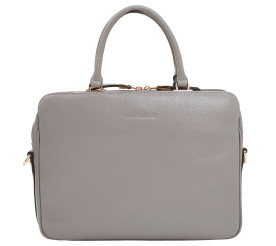 Кожаный женский портфель серый Tony Bellucci
