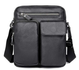Мужская сумка через плечо Buffalo Bags черная 1058A