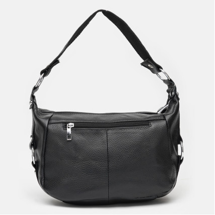 Кожаная женская черная сумка Borsa Leather K1131-black – Фото 3