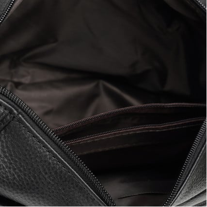Кожаная женская черная сумка Borsa Leather K1131-black – Фото 5