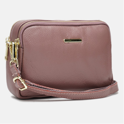 Кожаная бежевая женская сумка Borsa Leather K11906-beige – Фото 2