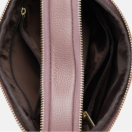 Кожаная бежевая женская сумка Borsa Leather K11906-beige – Фото 5