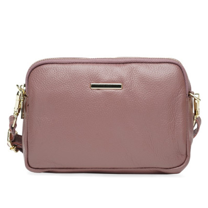 Кожаная бежевая женская сумка Borsa Leather K11906-beige – Фото 1