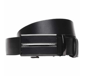 Кожаный ремень Borsa Leather черный 125v1genav1