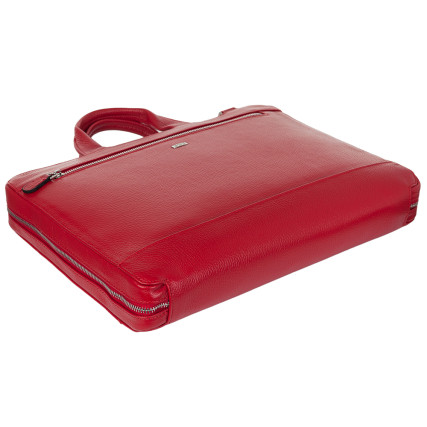 Кожаный портфель Desisan красный 1347-04