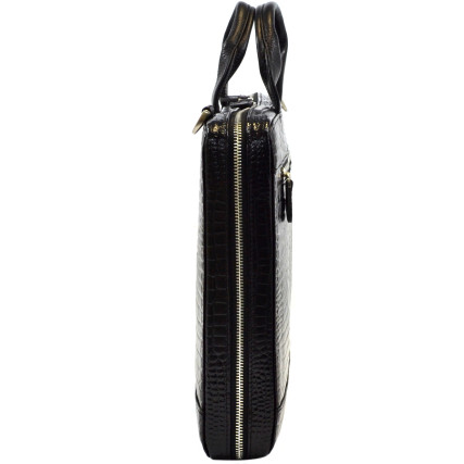 Мужской кожаный портфель Desisan черный 1347-633 – Фото 3