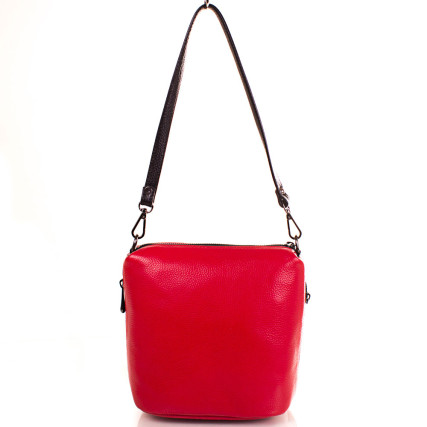 Кожаная женская сумка Desisan красная 1484-4