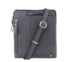 Мужская кожаная сумка Visconti (Великобритания) синяя 15056 OIL BLUE