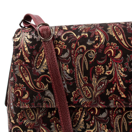 Женская кожаная сумка Desisan 1518-718 цветы