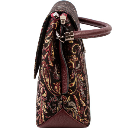 Женская кожаная сумка Desisan 1518-718 цветы