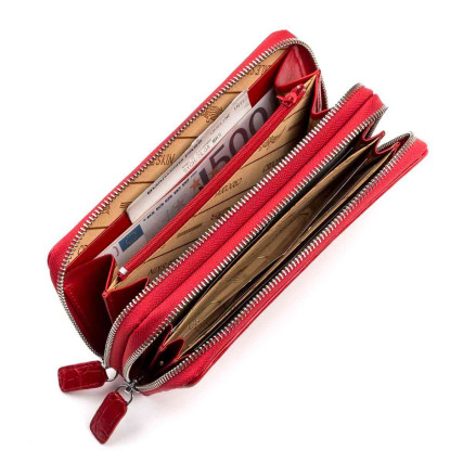 Женский клатч CROCODILE LEATHER из кожи крокодила – Фото 4