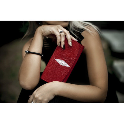 Женский кошелек из кожи ската STINGRAY LEATHER – Фото 7