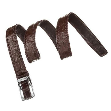 Мужской ремень CROCODILE LEATHER из кожи крокодила – Фото 2