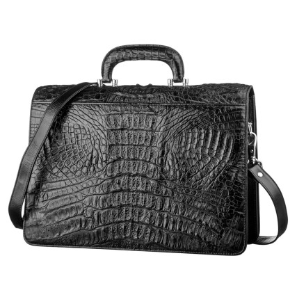 Портфель CROCODILE LEATHER из кожи крокодила – Фото 3