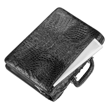 Портфель CROCODILE LEATHER из кожи крокодила – Фото 7