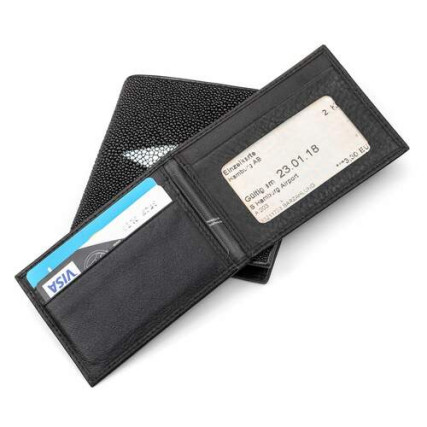 Мужской кошелек из кожи ската STINGRAY LEATHER – Фото 6