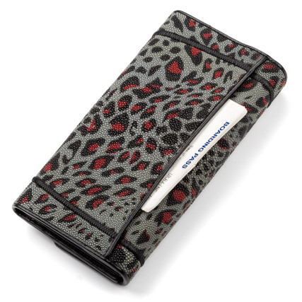 Женский кошелек из кожи ската STINGRAY LEATHER – Фото 6