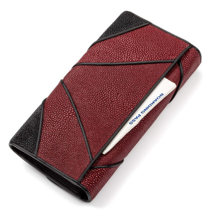 Женский кошелек из кожи ската STINGRAY LEATHER – Фото 6