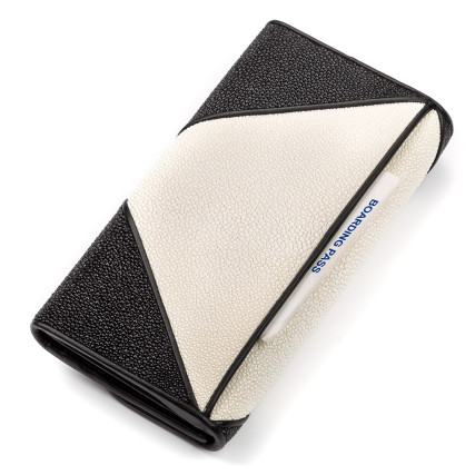 Женский кошелек из кожи ската STINGRAY LEATHER – Фото 6