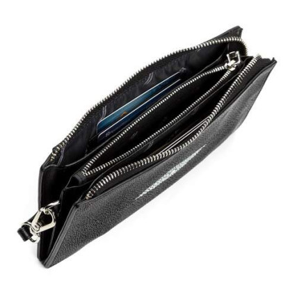 Женский клатч из кожи ската STINGRAY LEATHER – Фото 4