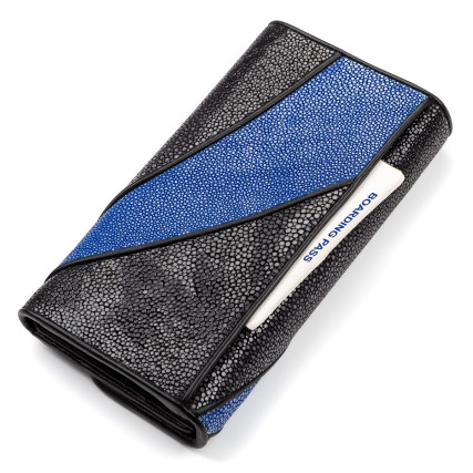 Женский кошелек из кожи ската STINGRAY LEATHER – Фото 5