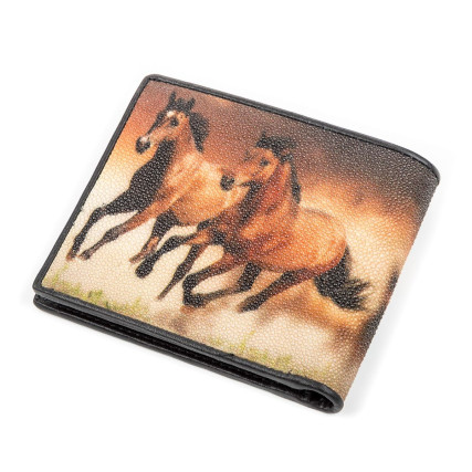Мужской кошелек из кожи ската STINGRAY LEATHER – Фото 2