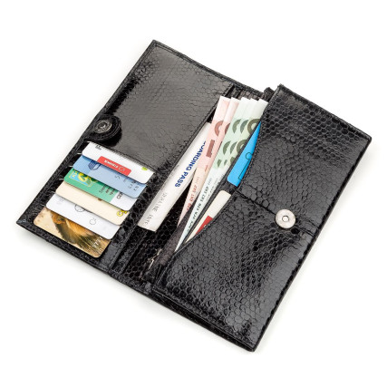 Женский кошелек SEA SNAKE LEATHER из кожи морской змеи – Фото 3